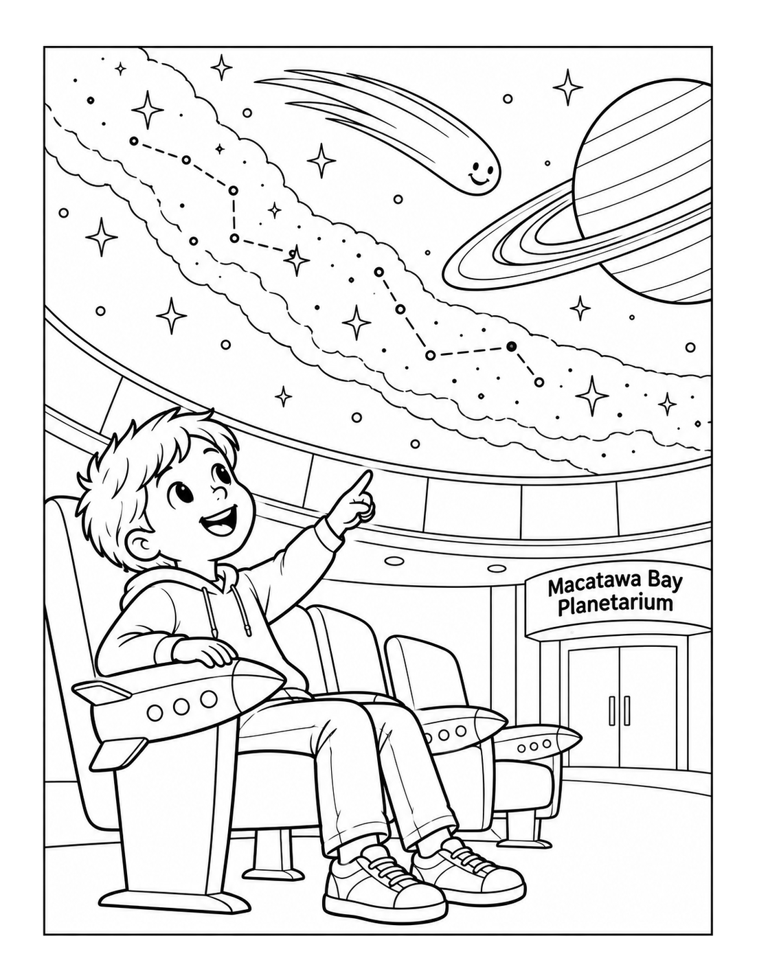 planetarium dome becomes a navigable constellation river