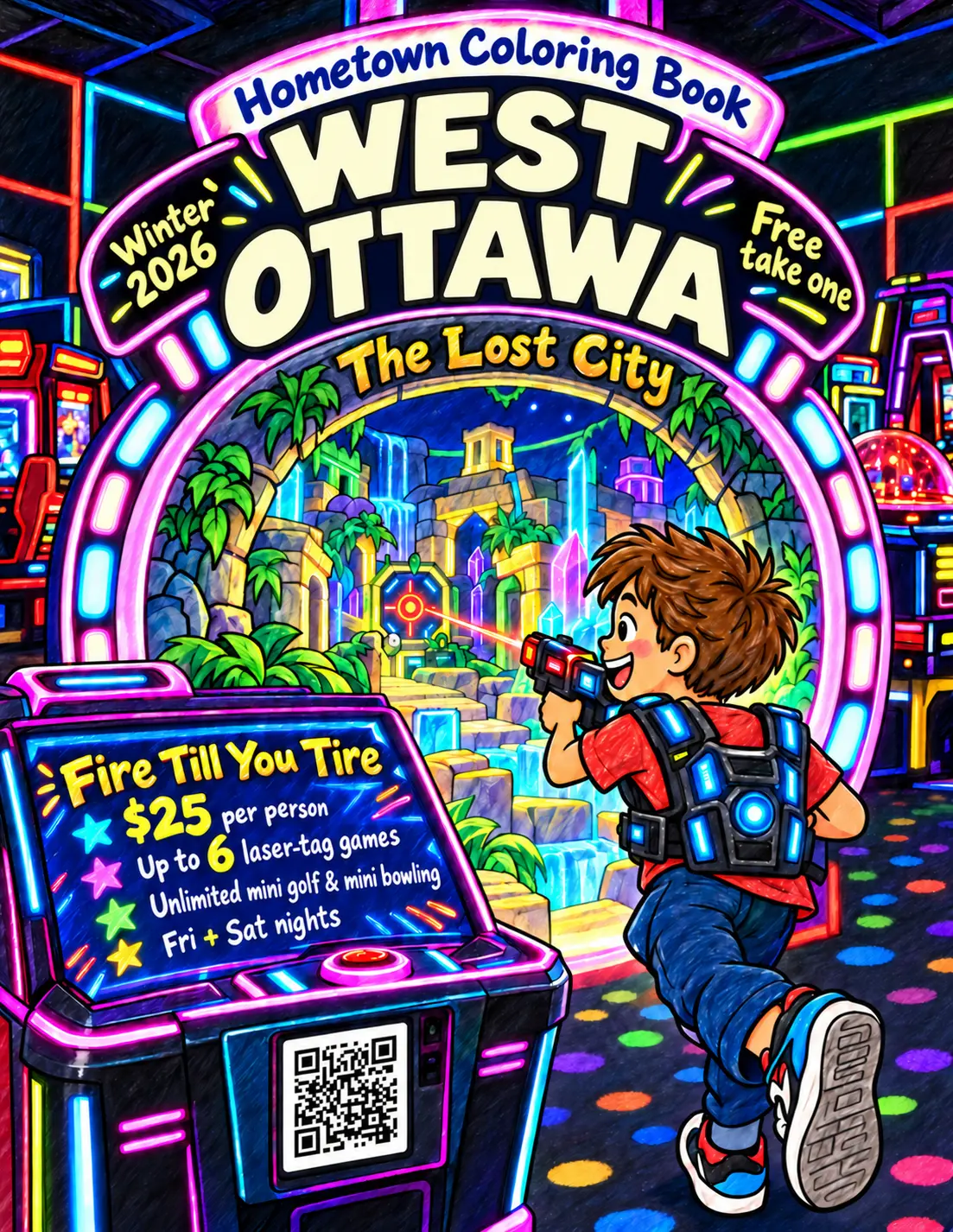 West Ottawa coloring book cover concept