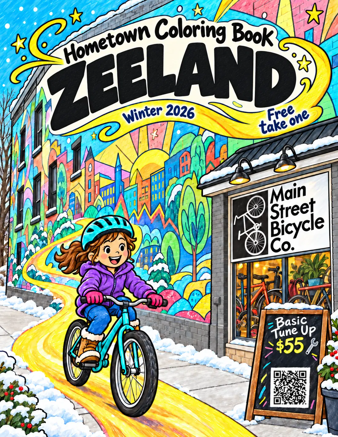 Zeeland coloring book cover concept