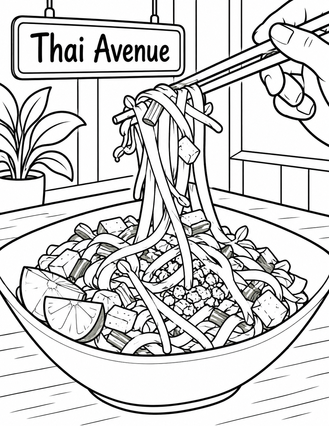 A pair of chopsticks lifts one continuous mouthful from a source-confirmed noodle bowl; bowl, chopsticks and hanging food are shown in close view.